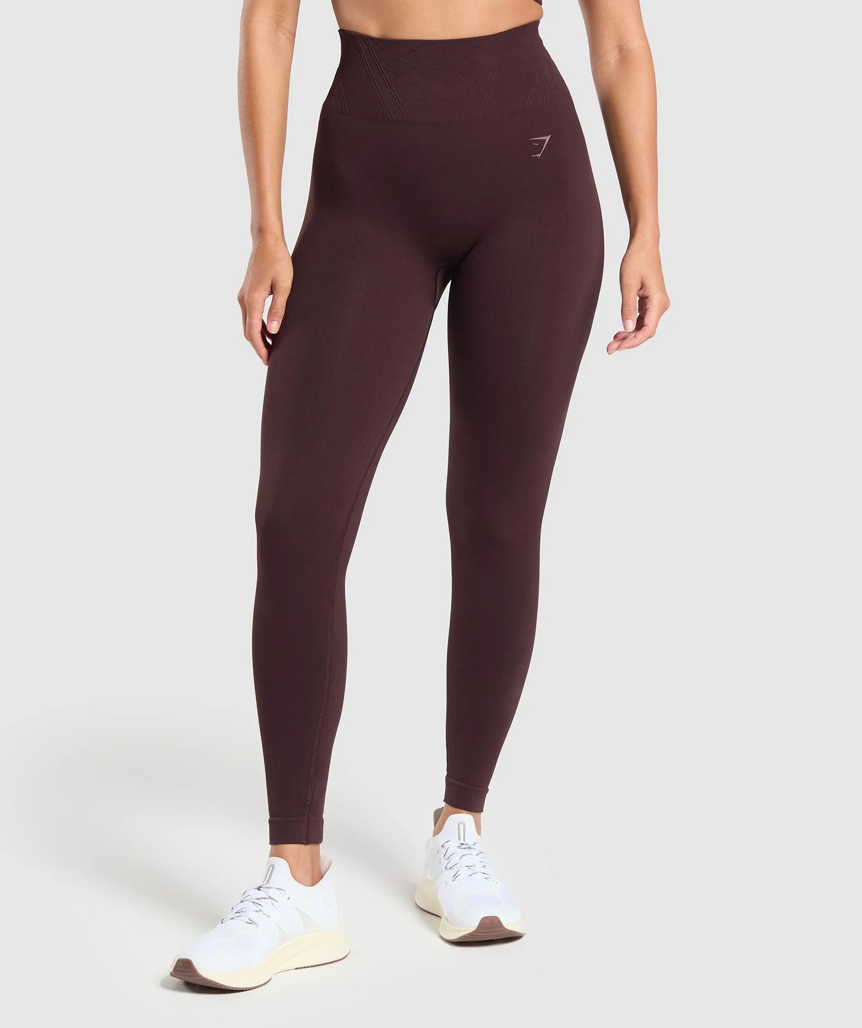 Gymshark Corset Seamless Leggings - Heritage Brown | Gymshark EU