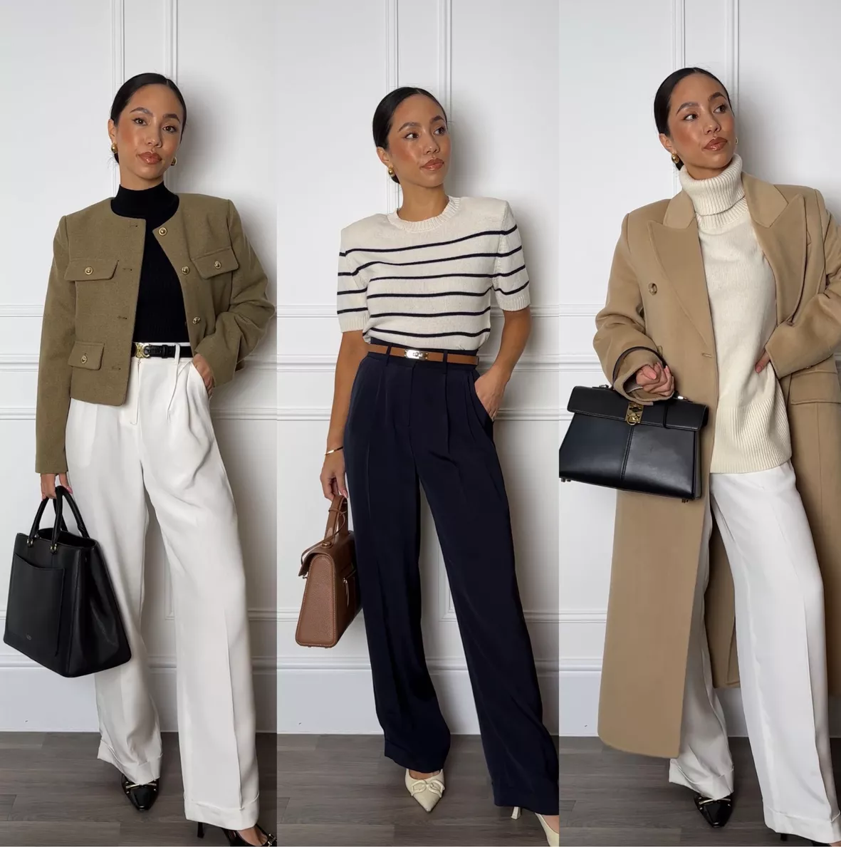 Tailored Relaxed Straight Pant curated on LTK  Stylish work outfits, Blue trousers  outfit, Gray sweatshirt outfit