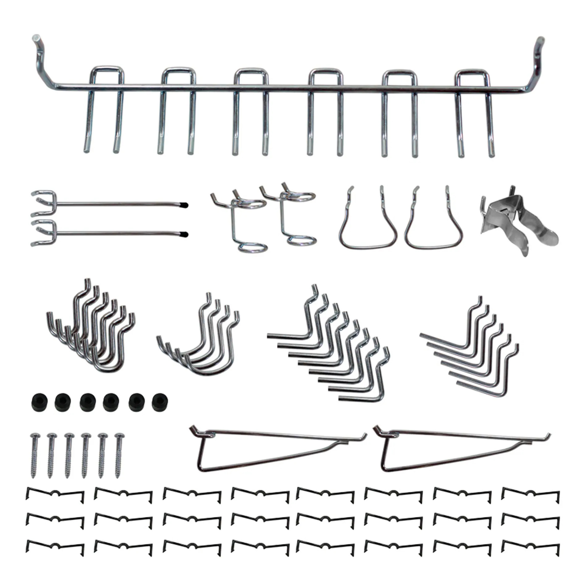 Project Source 35 -Piece Steel Pegboard hook in Stainless steel 4.25-in W x 10.94-in H | 55439 | Lowe's