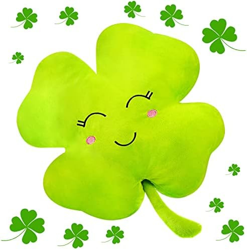 Plush Soft Four Leaf Clover Stuffed Animals Toy 18 Inch Cuddly Cute Sofa Chair Decor Big Decorative  | Amazon (US)