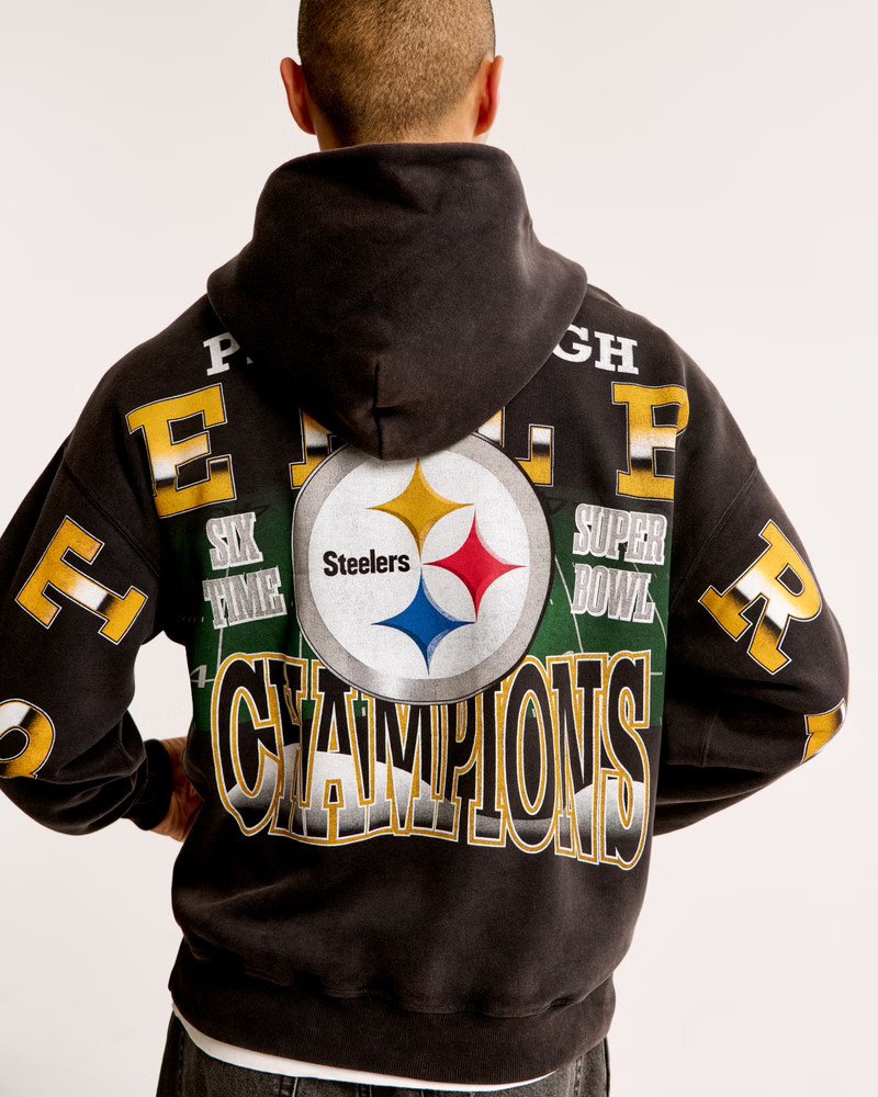 Pittsburgh Steelers Graphic Popover Hoodie | Abercrombie & Fitch (US)