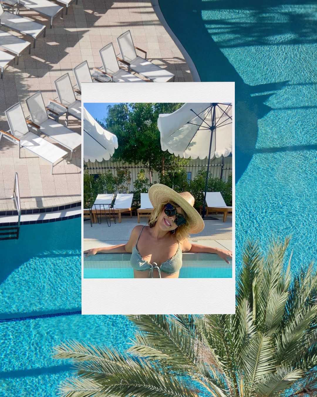 Poolside Bliss 🌞 Wide brim straw hat, oversized sunglasses, sage front tie ruffle bikini 💋

#LTKStyleTip #LTKSwim #LTKSeasonal