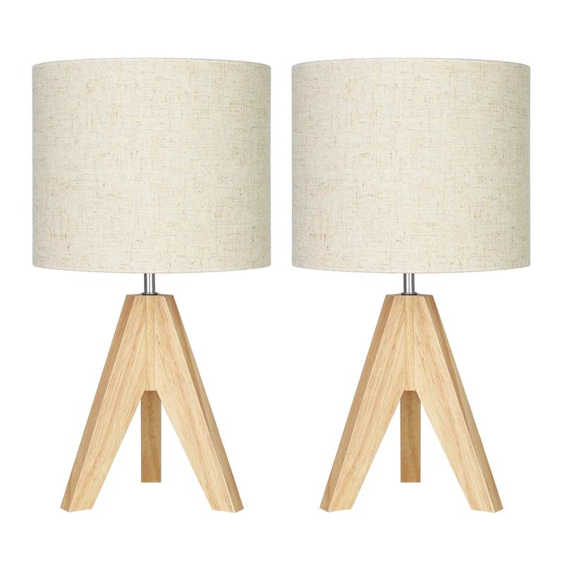 Fidel Solid Wood Tripod Table Lamp | Wayfair North America