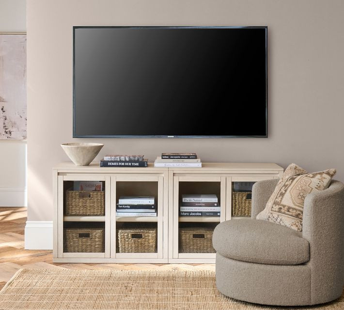 Cayman 72'' Closed Cabinet, Biscotti | Pottery Barn (US)