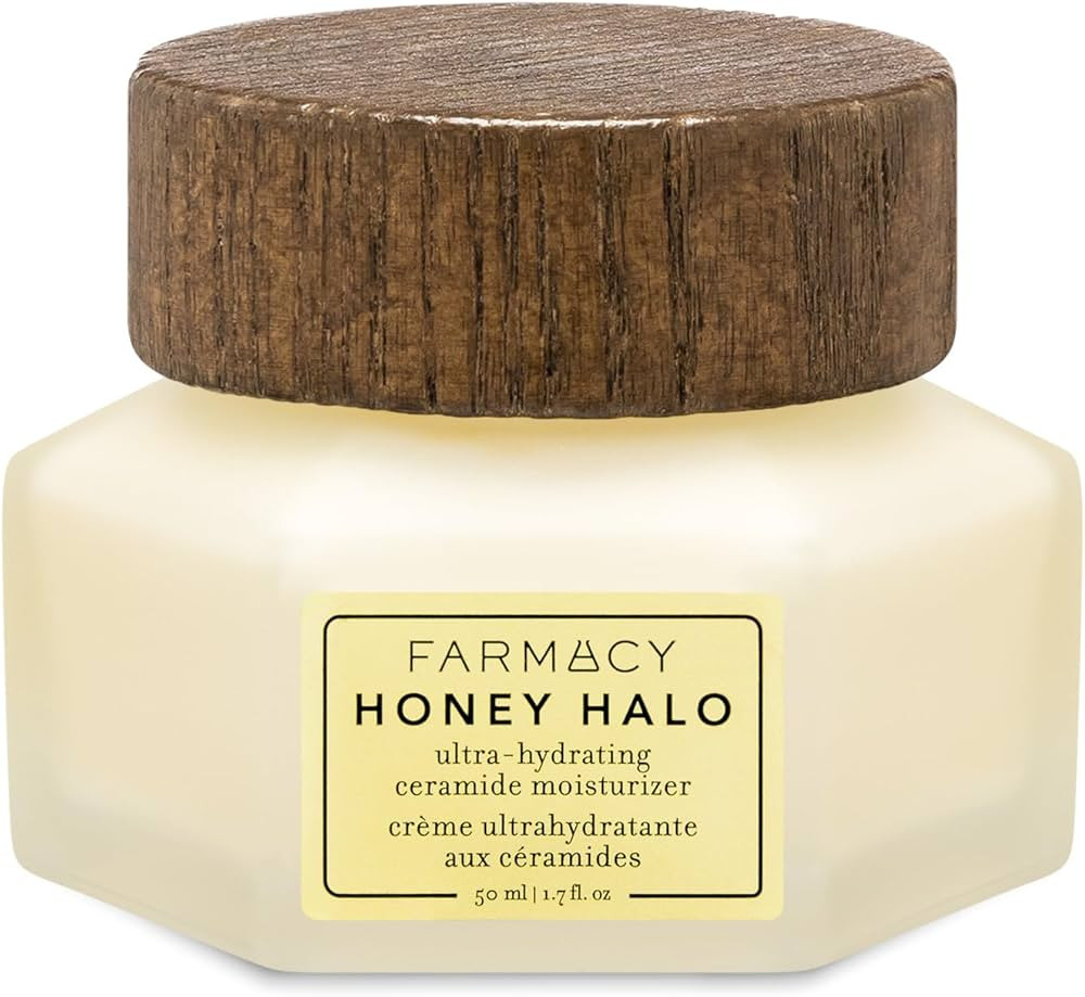 Farmacy Ceramide Face Moisturizer - Honey Halo Hydrating Facial Moisturizer for Dry Skin - Plumps... | Amazon (US)
