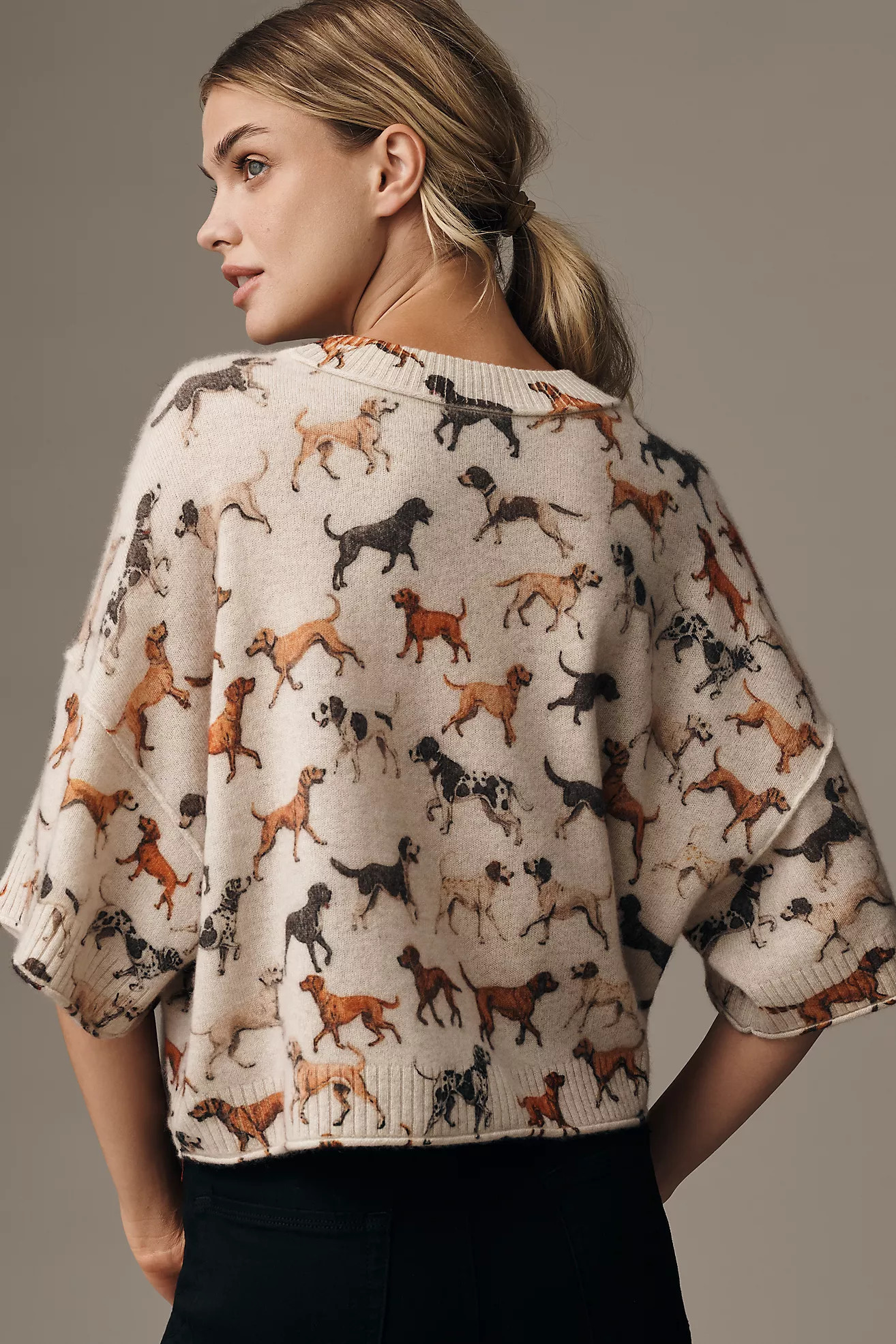 The Goldie Crew-Neck Cashmere Sweater | Anthropologie (US)