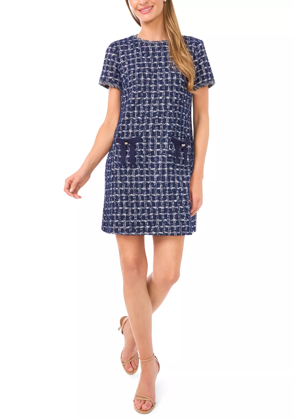 Women's Lurex Tweed A-Line Dress | Belk
