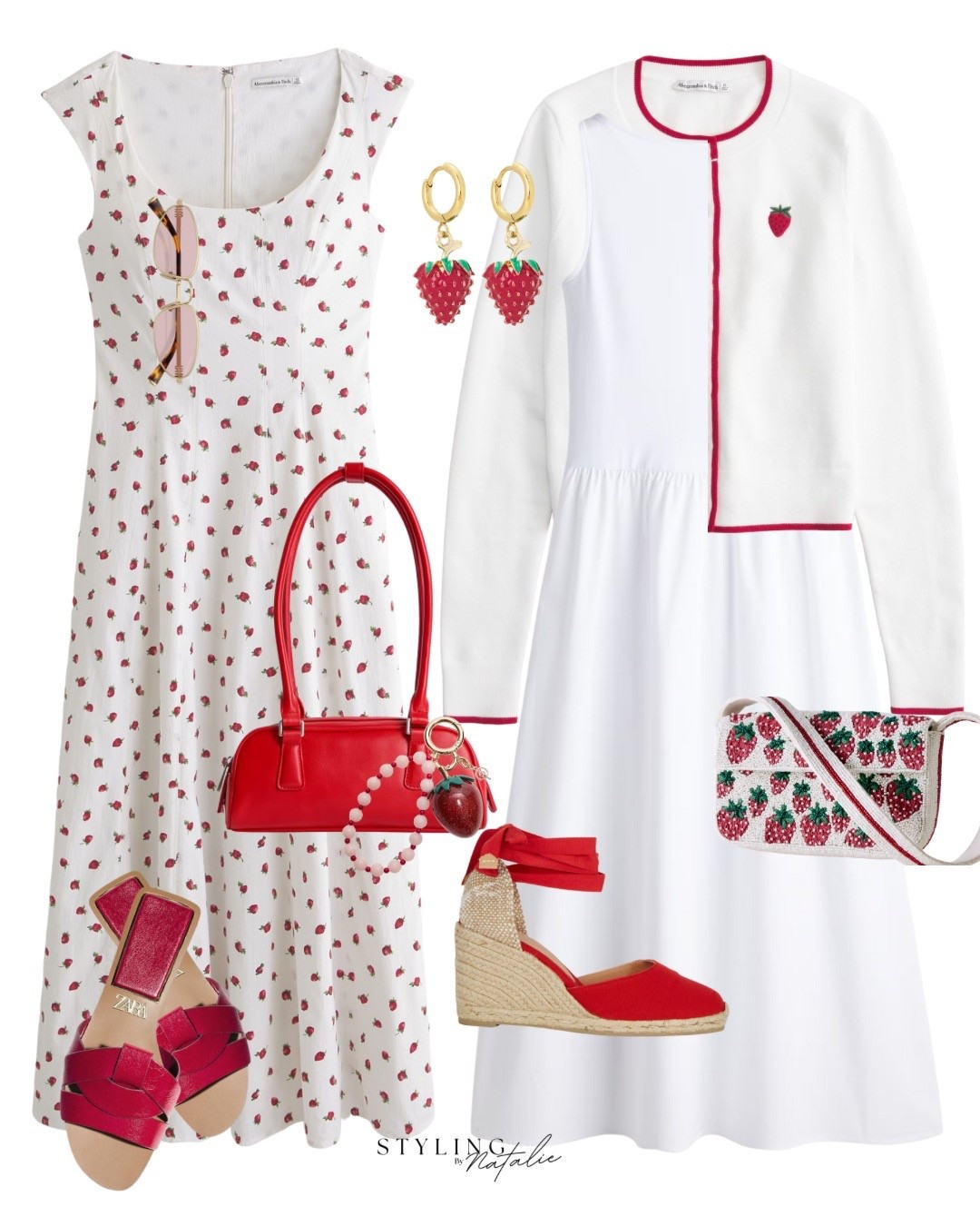 Wimbledon Outfits 🎾 🍓
Maxi dress, midi dress, white dress, strawberry print, cardigan, espadrille sandals, summer outfit, occasion wear, smart casual, sundress, long dress. 

#LTKdresses #LTKuk #LTKstyletip