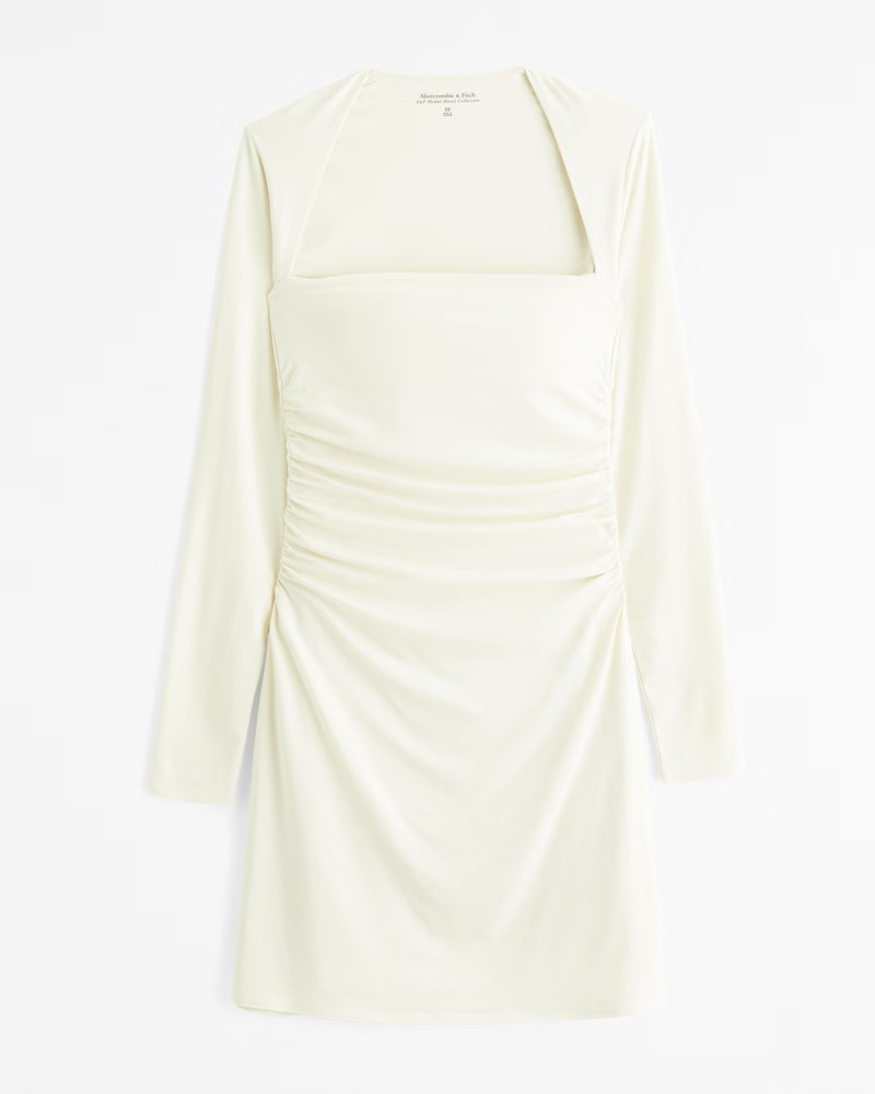 The A&F Ava Long-Sleeve Mini Dress | Abercrombie & Fitch (US)