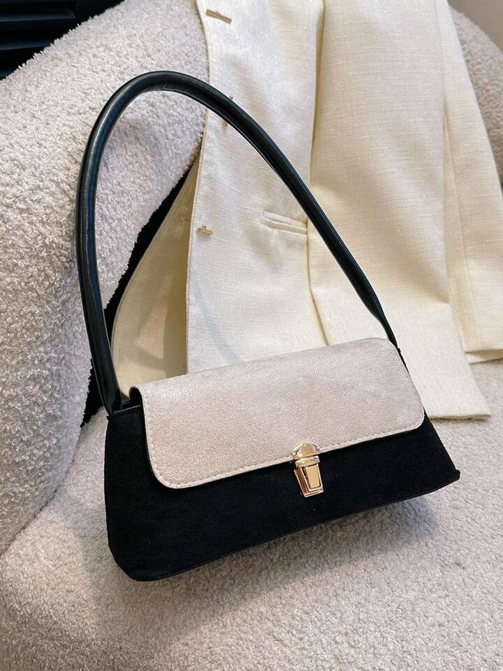 Damen Einfarbige Stickerei Faden Mode Schultertasche, Leuchtend Bunte Reise- Und Fotografie Notwe... | SHEIN