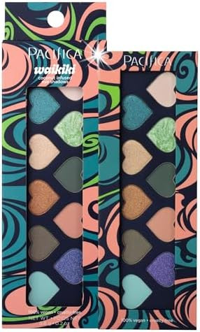 Pacifica Eyeshadow Palette – Waikiki Mineral Eyeshadow, Blendable Shimmer & Matte Shades w/Velv... | Amazon (US)