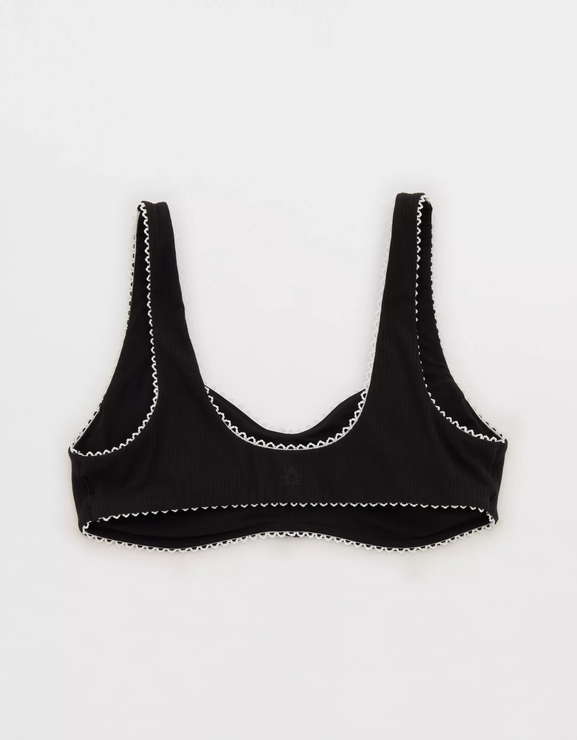 OFFLINE By Aerie Real Me XTRA Rib Picot Sports Bra | Aerie