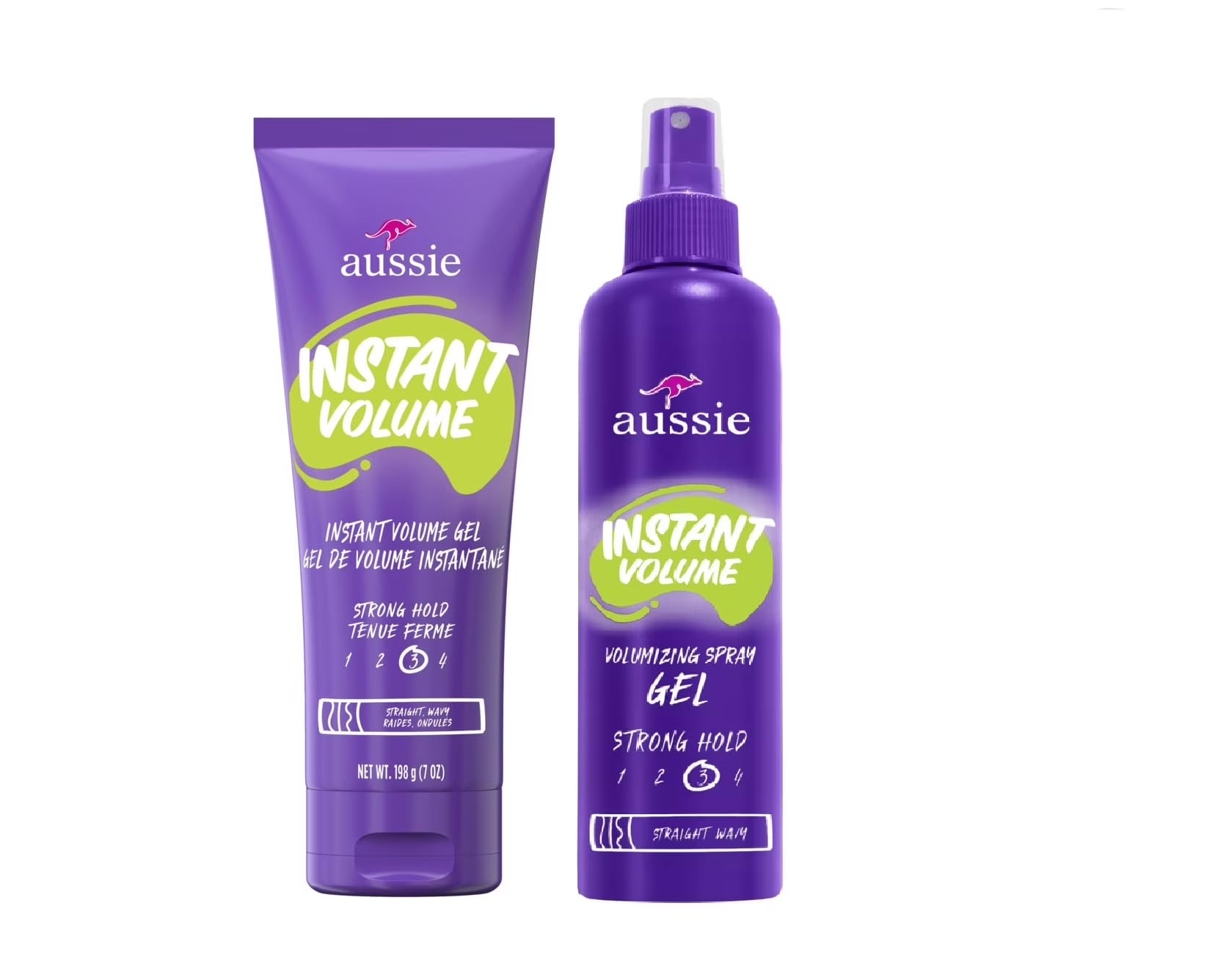 Aussie Instant Volume Variety Pack, 2 Sizes Defining Hair Gel and Volumizing Spray Gel for Wavy H... | Amazon (US)