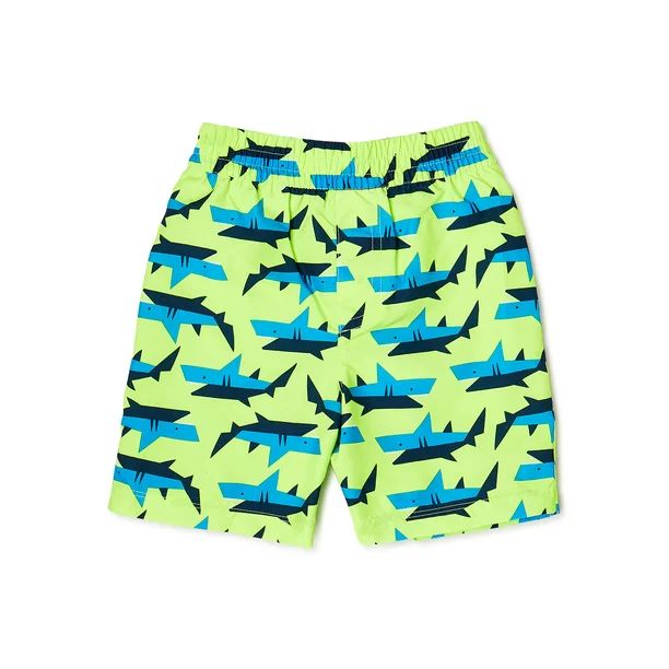 Wonder Nation Baby & Toddler Boys Shark Print Swim Trunks, Sizes 12M-5T | Walmart (US)