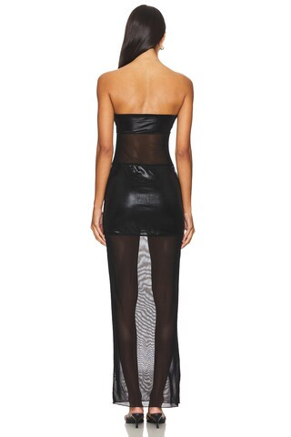 Amelia Sheer Dress in Black | Revolve Clothing (Global)