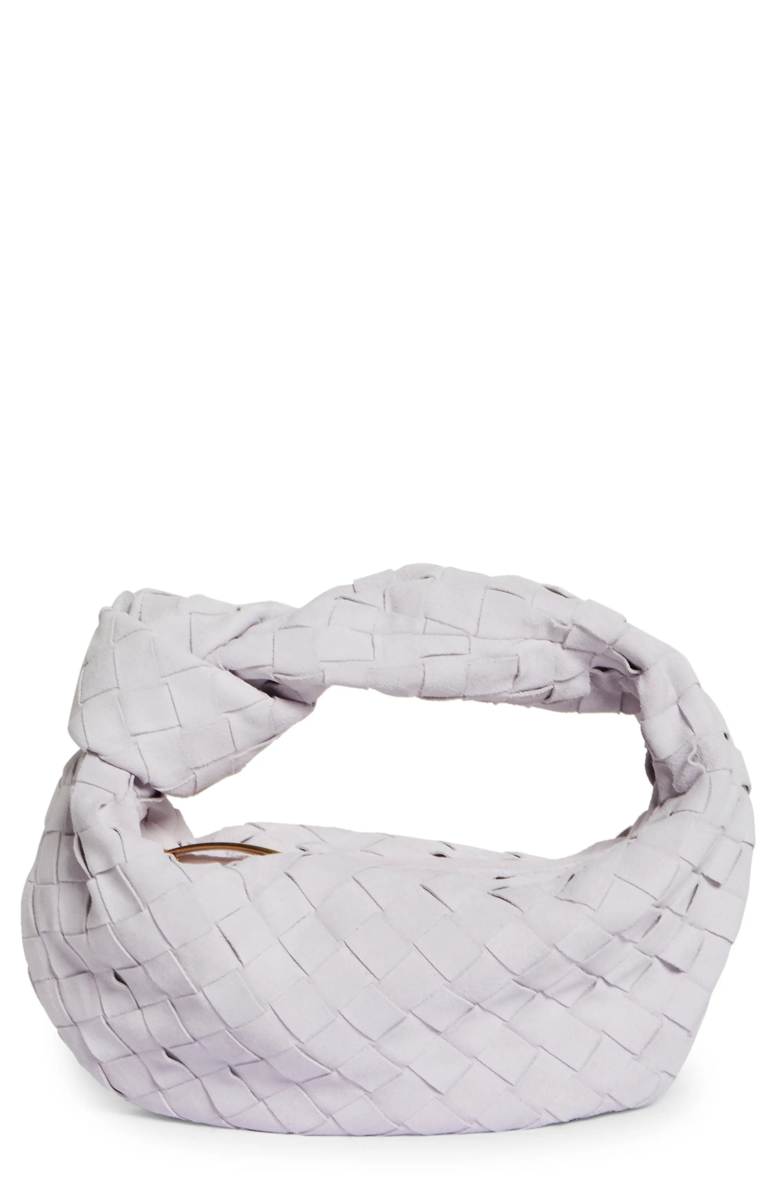 Bottega Veneta Mini Jodie Leather Hobo in Mirth Washed Gold at Nordstrom | Nordstrom