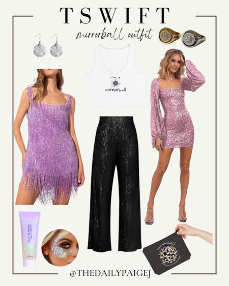 I’m a mirrorball and this is the perfect sparkly outfit for Taylor Swift Eras tour! These sequined outfits are perfect for the Taylor swift concert and would be gray for any upcoming festival. I love the face glitter, too. 

Swiftie, Concert, Stadium Bag, Taylor Swift Concert, Lavender Haze, Concert outfit, Taylor Swift Concert Outfit, Lover Concert, Taylor Swift Eras, Taylor’s Version, Mirrorball, Folklore, Evermore

#LTKFestival #LTKFind #LTKstyletip