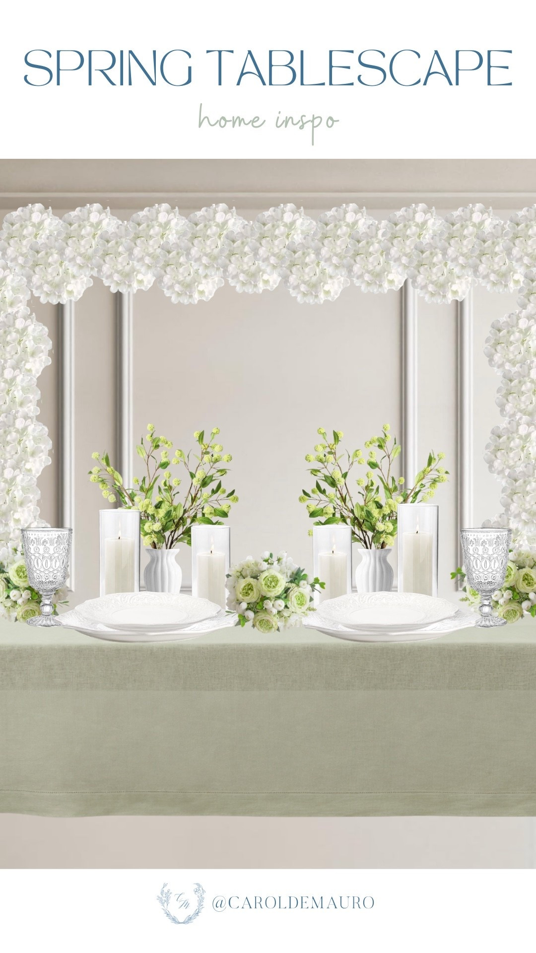 Transform your dining space into a serene spring sanctuary with this crisp and airy tablescape from Amazon! Layer soft sage linens with classic white florals and glowing candles to create a sophisticated setting that feels fresh and inviting.

spring hosting, tablescape inspo, hostess life, dining room decor, entertaining, brunch date, weekend vibes, floral arrangements

#LTKU #LTKSeasonal #LTKHome