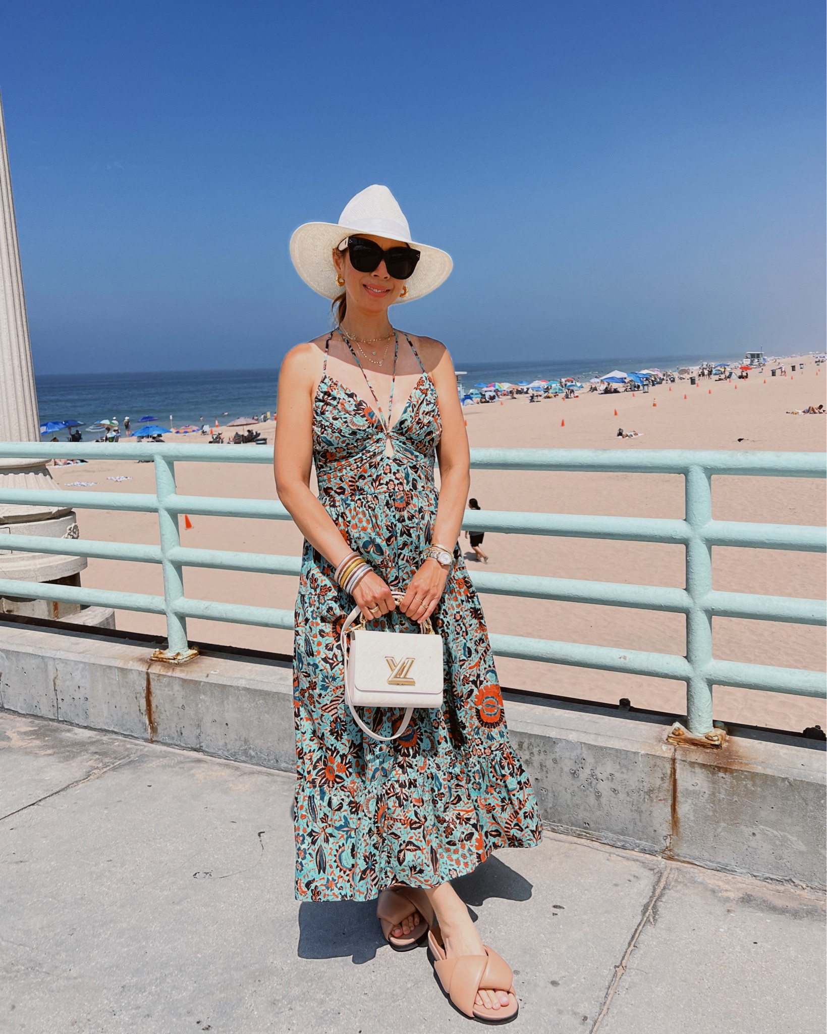 Pretty strapped Ulla Johnson dress (size 6, but cross straps in back to make smaller)🧡 on sandals, size up #styleofsam #ullajohnson 

#LTKSale #LTKtravel #LTKshoecrush