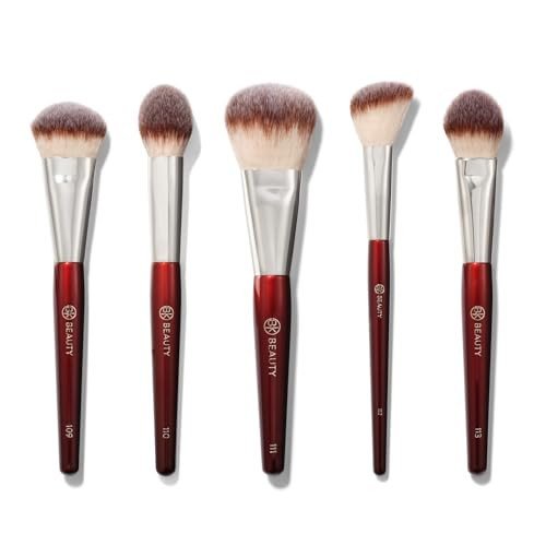 BK BEAUTY - CORE LINE EXTENSION FACE SET (5PC) - Professional Makeup Brush Set for Liquid, Cream & Powder | Premium Makeup Brushes for Flawless Application | Amazon (US)