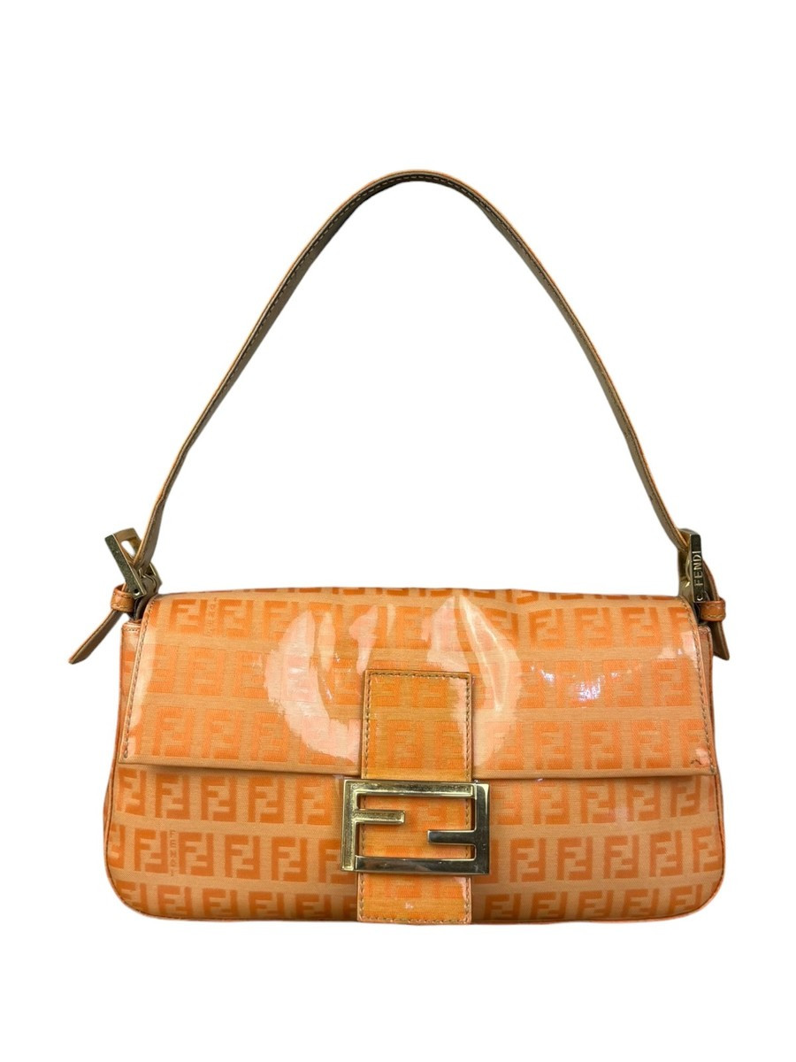 Size OS - Fendi Vintage Orange Zucca Mamma FF Monogram Baguette / Pre-Owned | eBay | eBay US