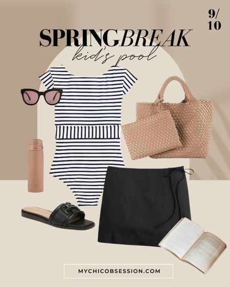 Planning your spring break outfits? I’ve got some resort wear outfit ideas for you! Need a mom friendly look for playing with your kids at the pool? Try this look! The swimsuit is chic but offers coverage and looks great paired with a linen mini wrap skirt as a cover up. Get kid essentials like sunscreen handy in a neoprene tote - it has the look of leather but is more durable for water and kid snacks!

#LTKtravel #LTKswim #LTKover40