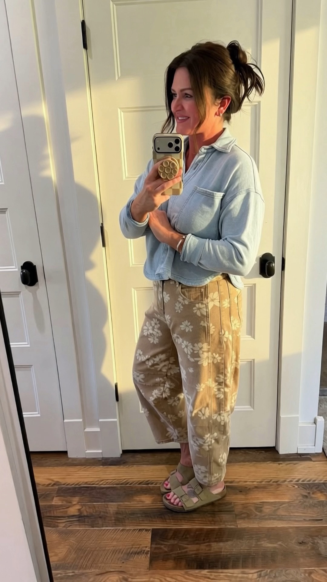 These barrel print denims are just too cute! They come in tons of other colors too. 🥰

#LTKootd #LTKMidsize #LTKOver40