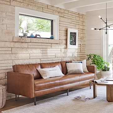 In-Stock &amp; Ready to Ship Axel Leather Sofa | West Elm (US)