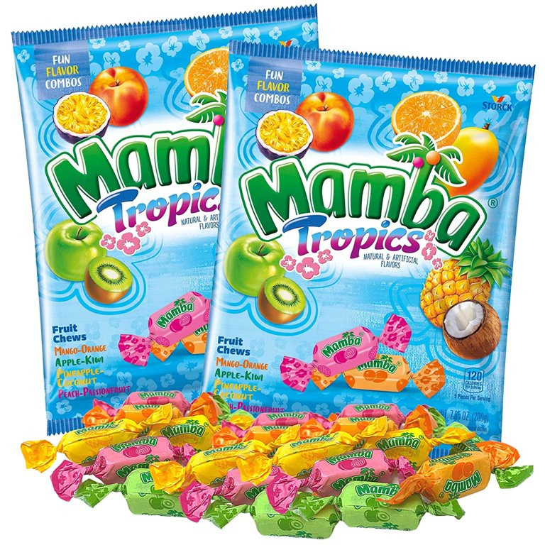 Mamba Tropics, Summer Candy, Pack of 2, 7.05 Ounces per Bag | Walmart (US)