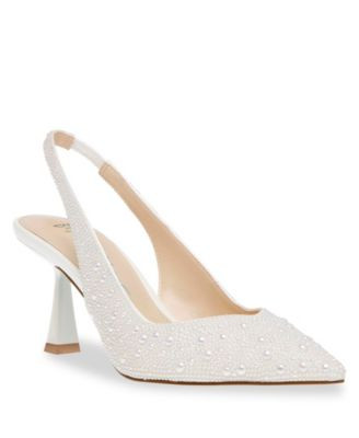 Betsey Johnson Women's Clark Slingback Evening Pumps - Silver | Macy's
