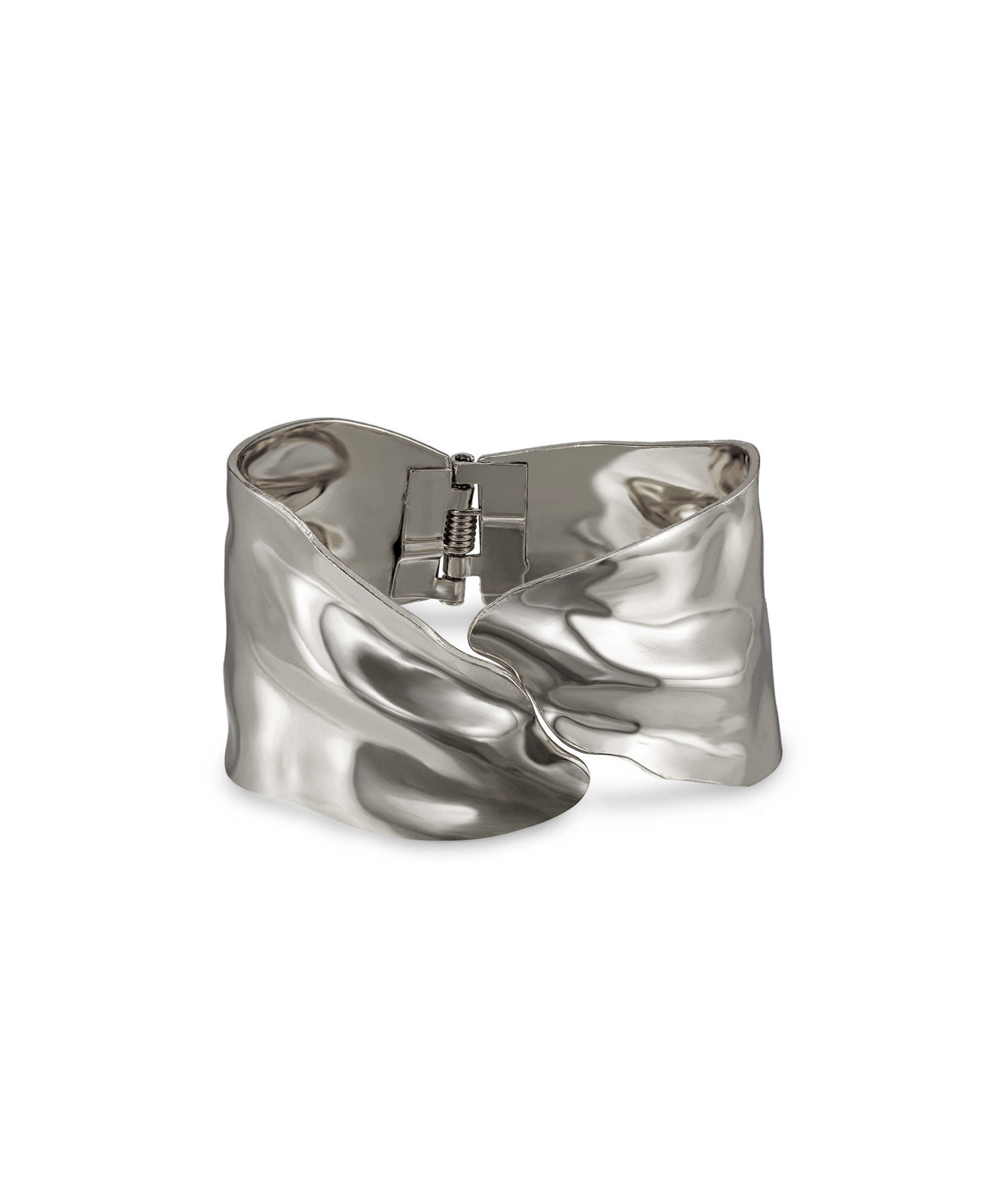 Ettika Melted Abstract Cuff Bracelet - Silver | Macy's
