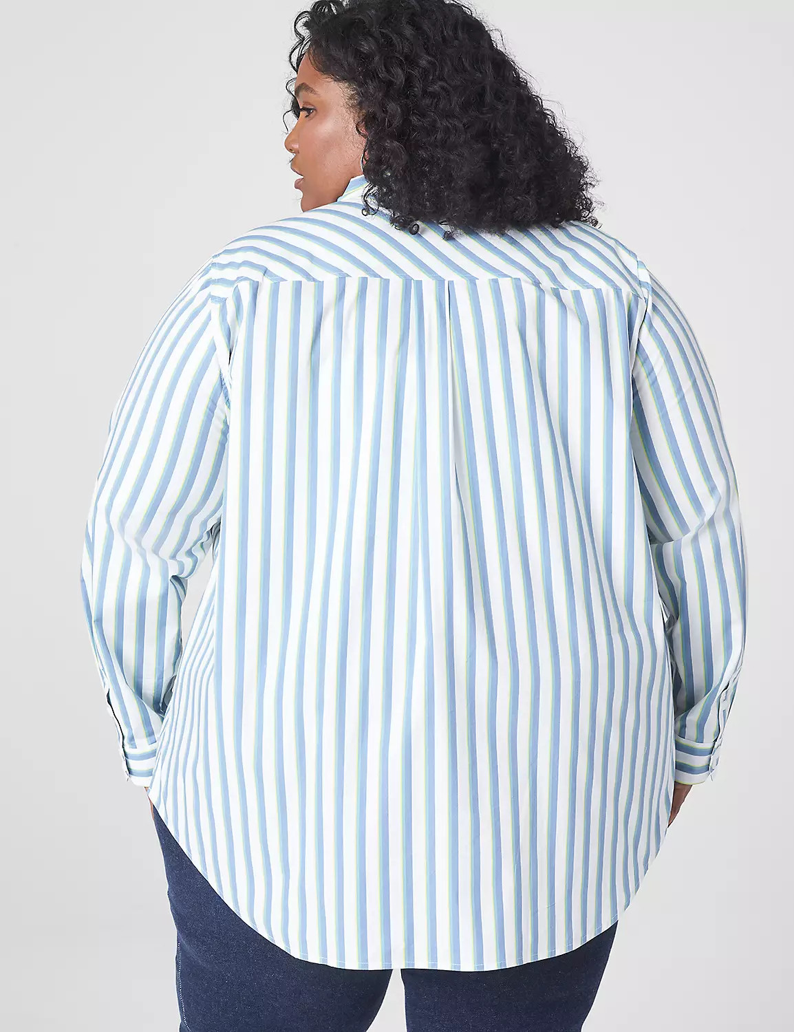 Relaxed Button-Front Boyfriend Shirt | LaneBryant | Lane Bryant (US)