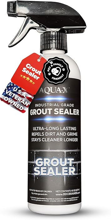AQUA-X 16 Oz. Grout Sealer, Clear Grout and Tile Sealer, Natural Finish, Professional Grade, Indo... | Amazon (US)