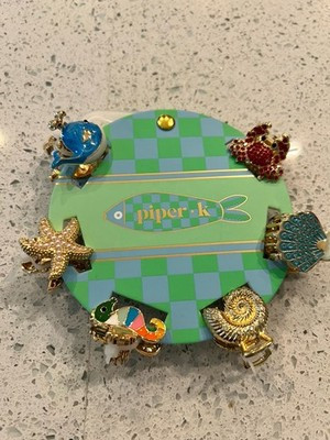 Piper K MINI 1" Claw Hair Clips - Crab Starfish Whale Rhinestones ~ Set of 6 New | eBay | eBay US
