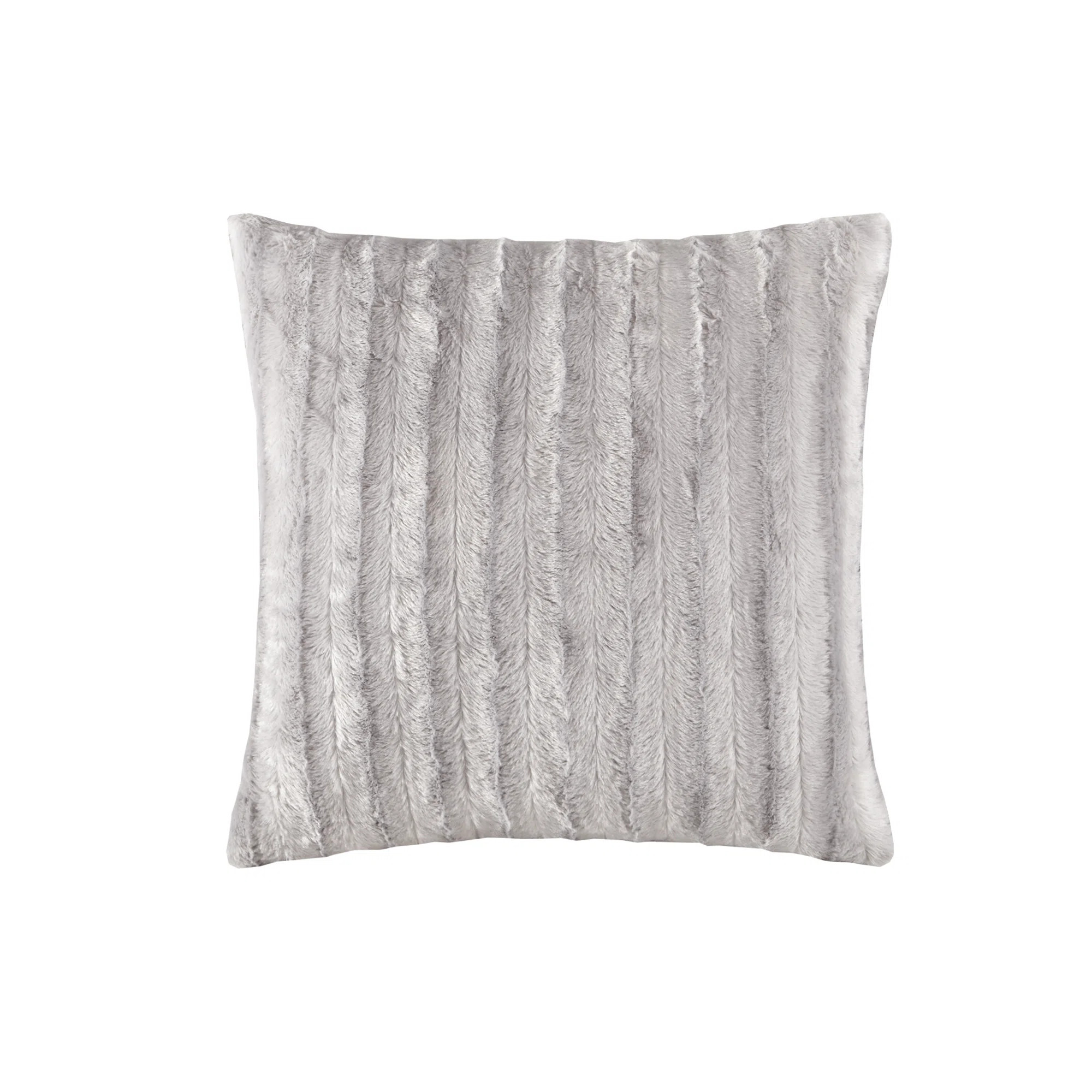 Madison Park Duke Faux Fur Square Pillow & Reviews | Wayfair | Wayfair North America