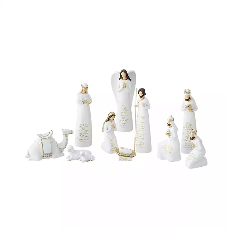 Scriptured Nativity Set of 10 | Kirklands