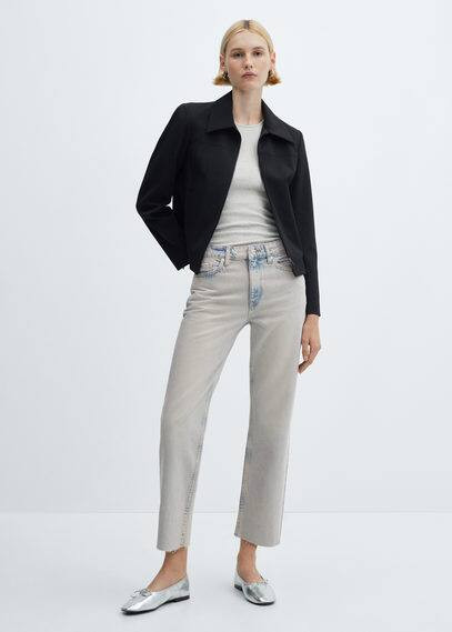 Crop flared jeans -  Women | Mango USA | MANGO (US)