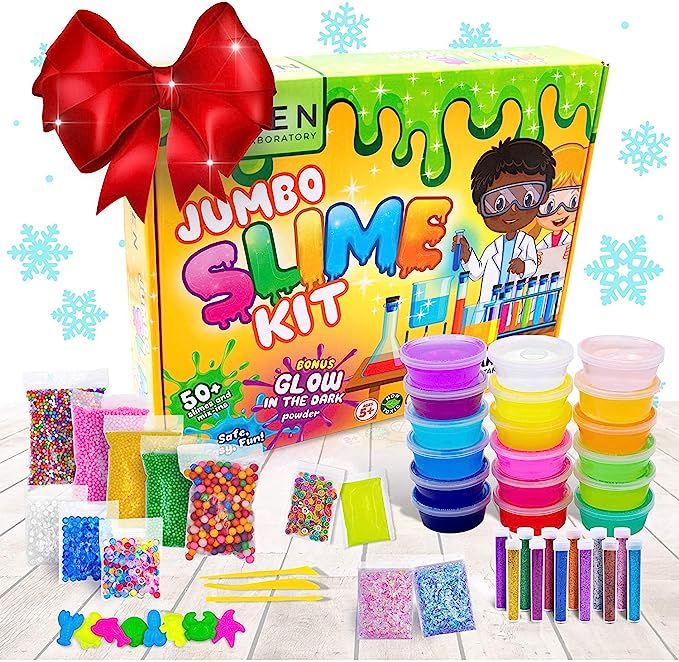 Amazon.com: Slime Kit for Girls Toys Party Favors, Stocking Stuffers Kids 7 8 9 10+ Year Old, Sli... | Amazon (US)