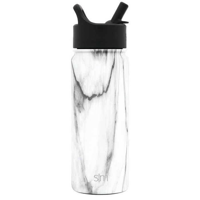 Simple Modern 18oz Stainless Steel Carrara Marble Summit Water Bottle | Target