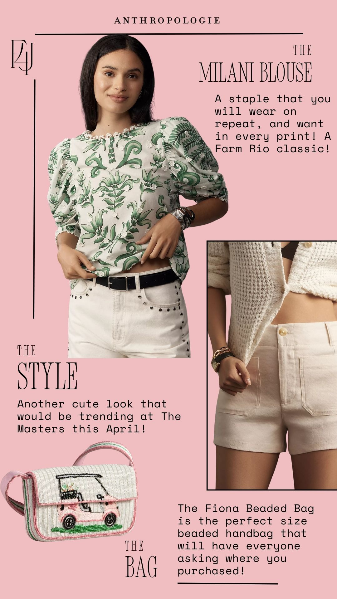Another cute look that would be trending at the Masters this April! Now through March 10th, save 20% on orders of $100+. Use code "Anthro20" at checkout.

Fit4Janine, Anthropologie, Spring Outfits, Accessories, Handbags 

 #LTKSeasonal #LTKSaleAlert #LTKStyleTip