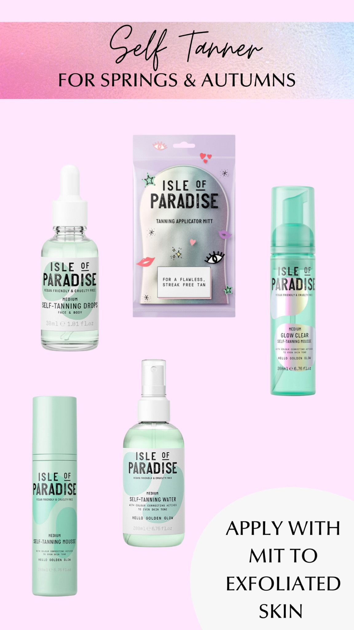 Self tanner for HOC yellow-based skin tones. #hocautumn #hocspring #yellowbasedselftanner

#LTKbeauty