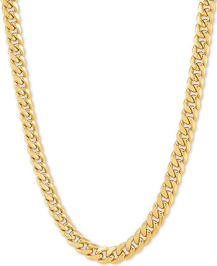 Miami Cuban Link 18" Chain Necklace in 10k Gold | Macys (US)