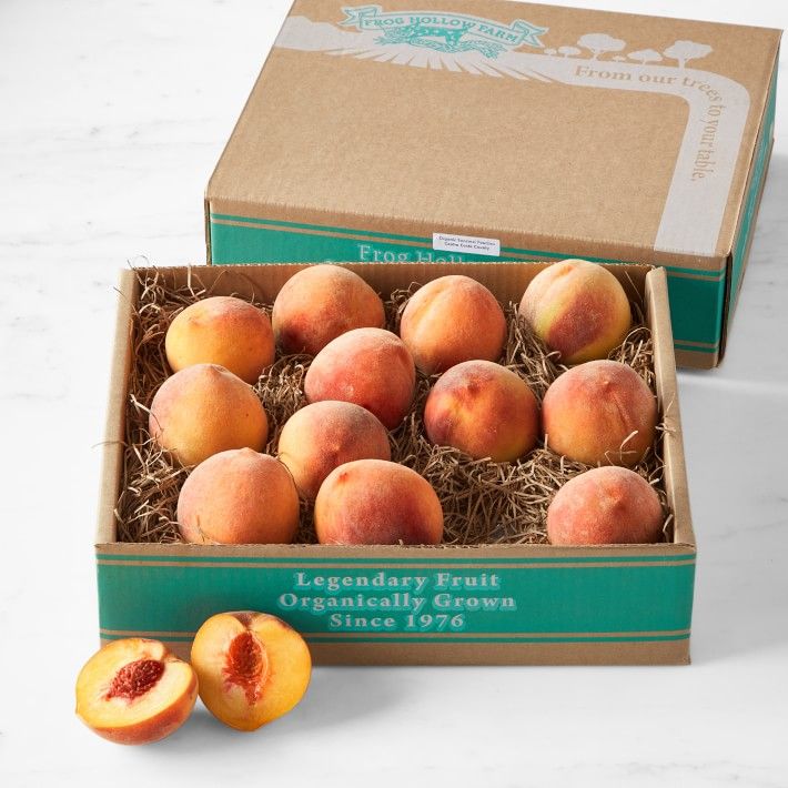 Frog Hollow Farm Organic Peach Box, 5lbs | Williams-Sonoma
