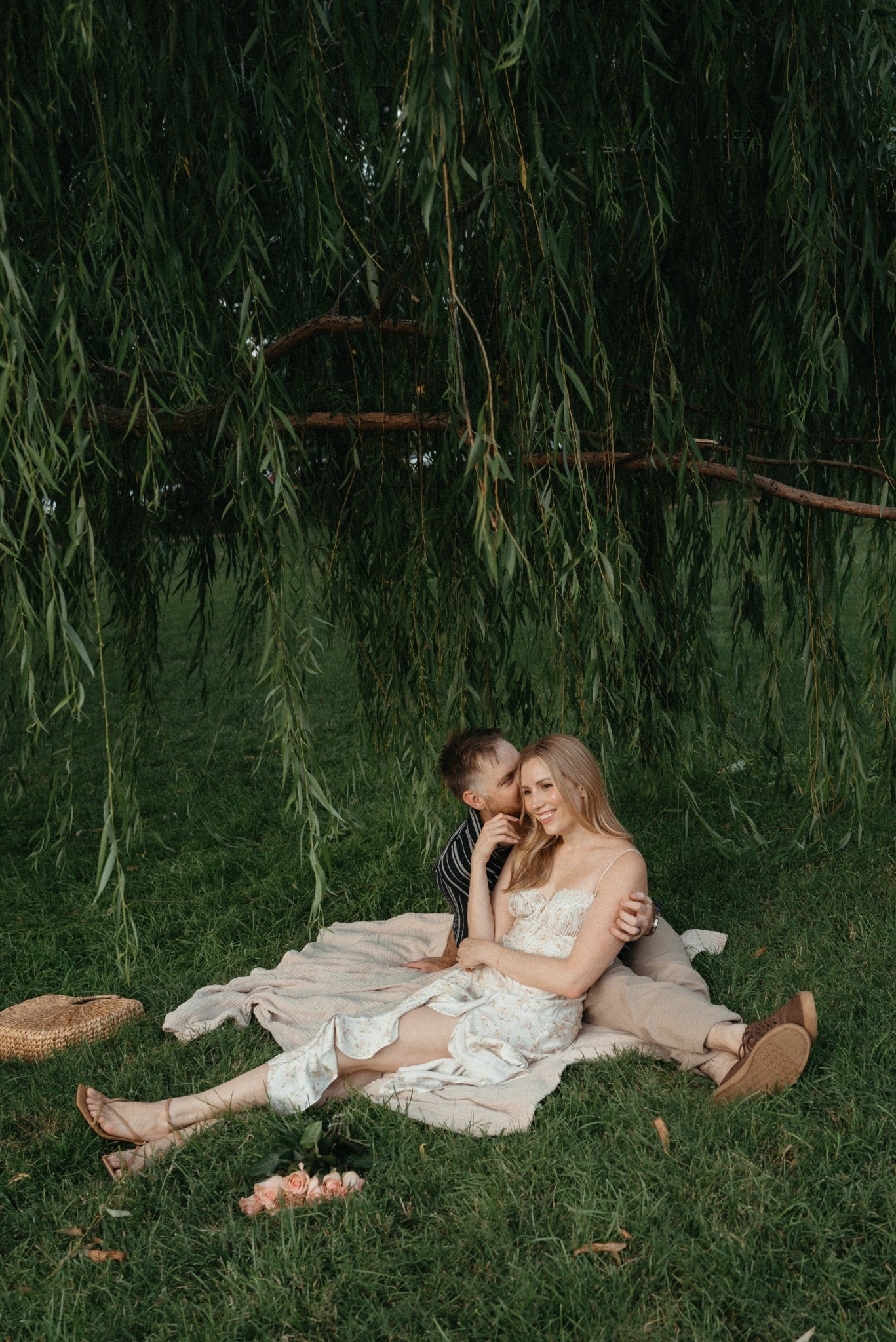 engagement photo dress by for love & lemons, size medium. Favorite nude heels 

#LTKWedding #LTKSaleAlert #LTKFindsUnder100