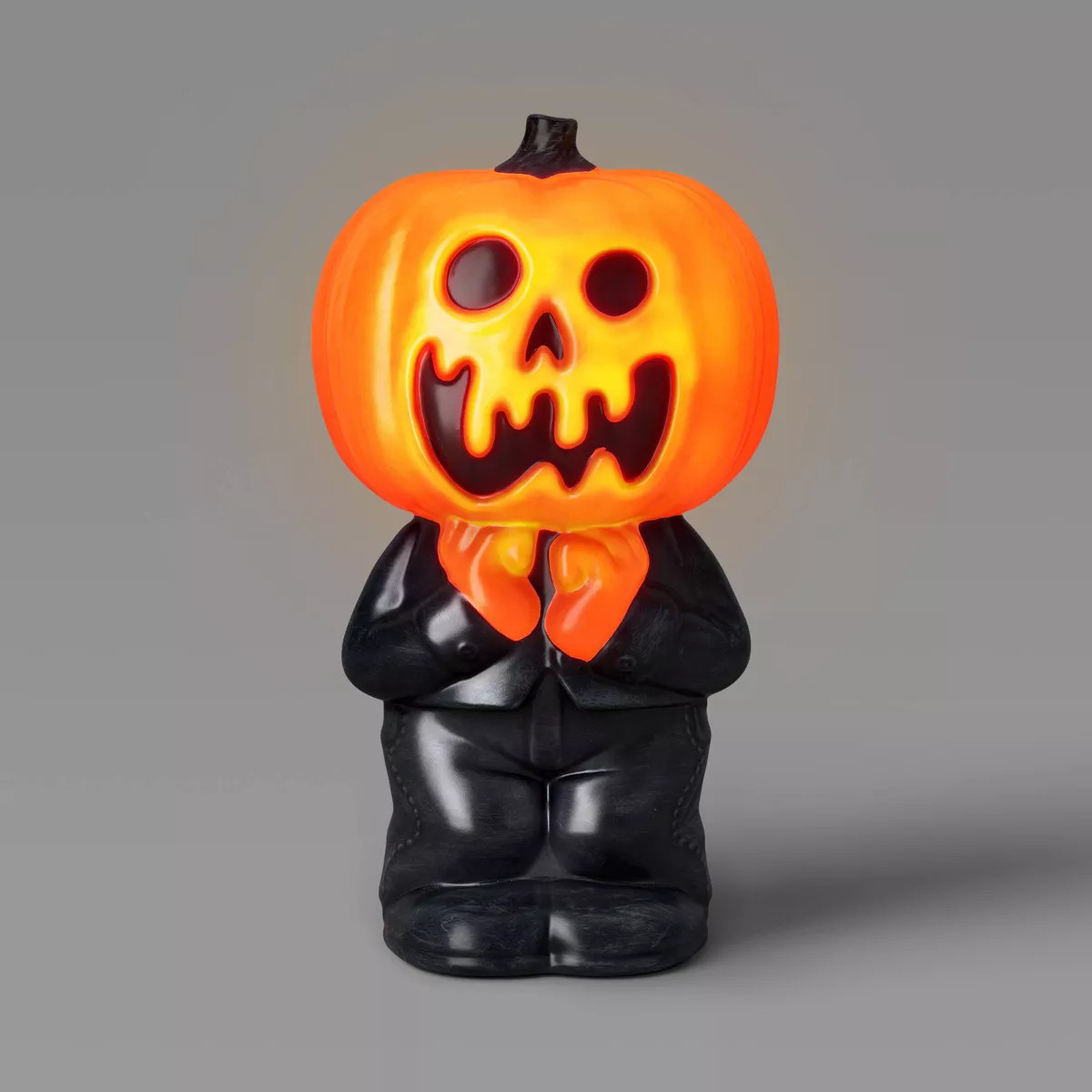 12.2" Scared Jack Lit Blow Mold Halloween Decorative Prop Orange - Hyde and EEK! Boutique™ | Target