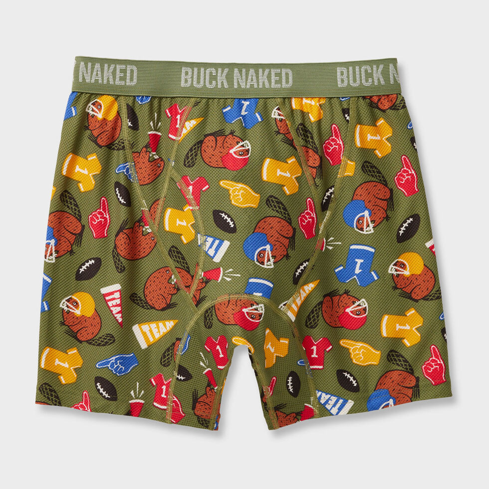 Men's Buck Naked Pattern Boxer Briefs | Duluth Trading Co.