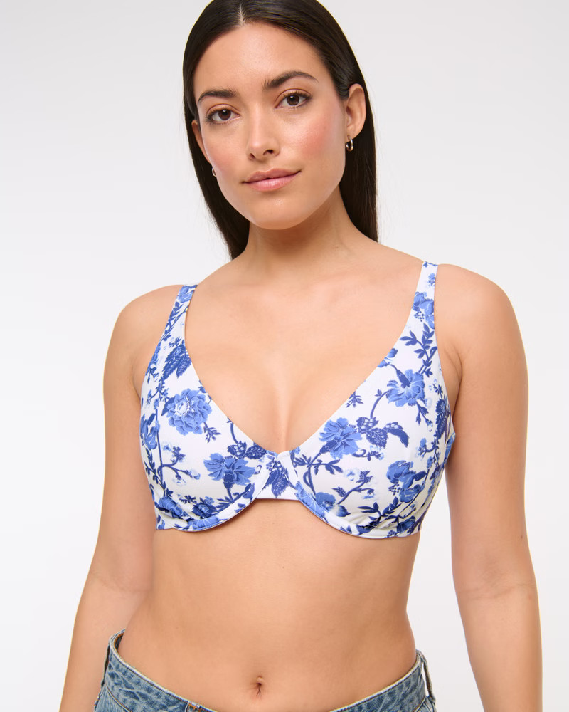 Curve Love High Apex Underwire Bikini Top | Abercrombie & Fitch (US)