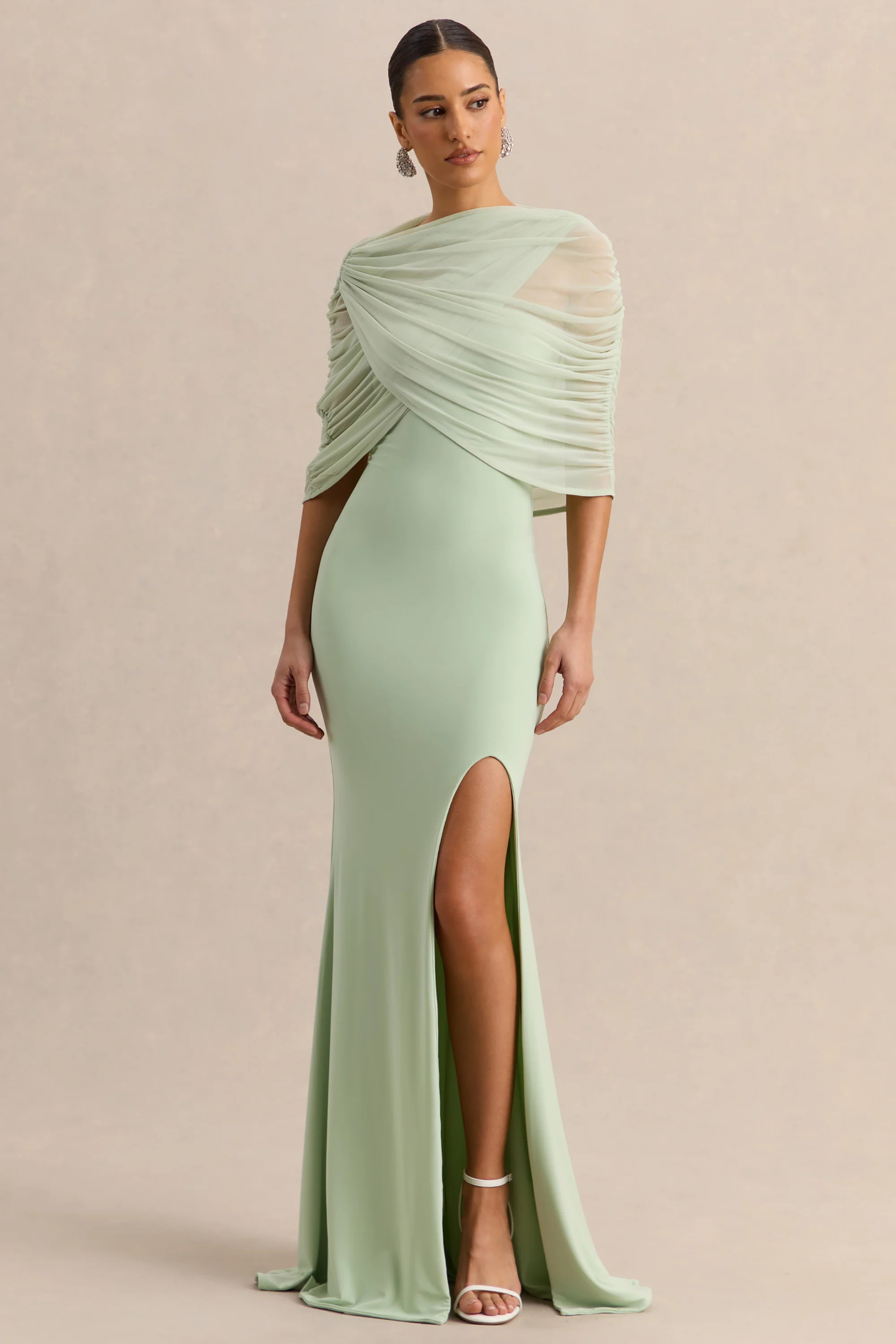 Melva | Mint Bandeau Maxi Dress | Club L London