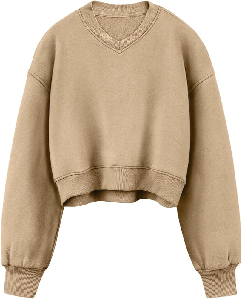 AUTOMET Womens Cropped Sweatshirts Hoodies Long Sleeves Pullover Fleece Crop Tops Fall Fashion Ou... | Amazon (US)