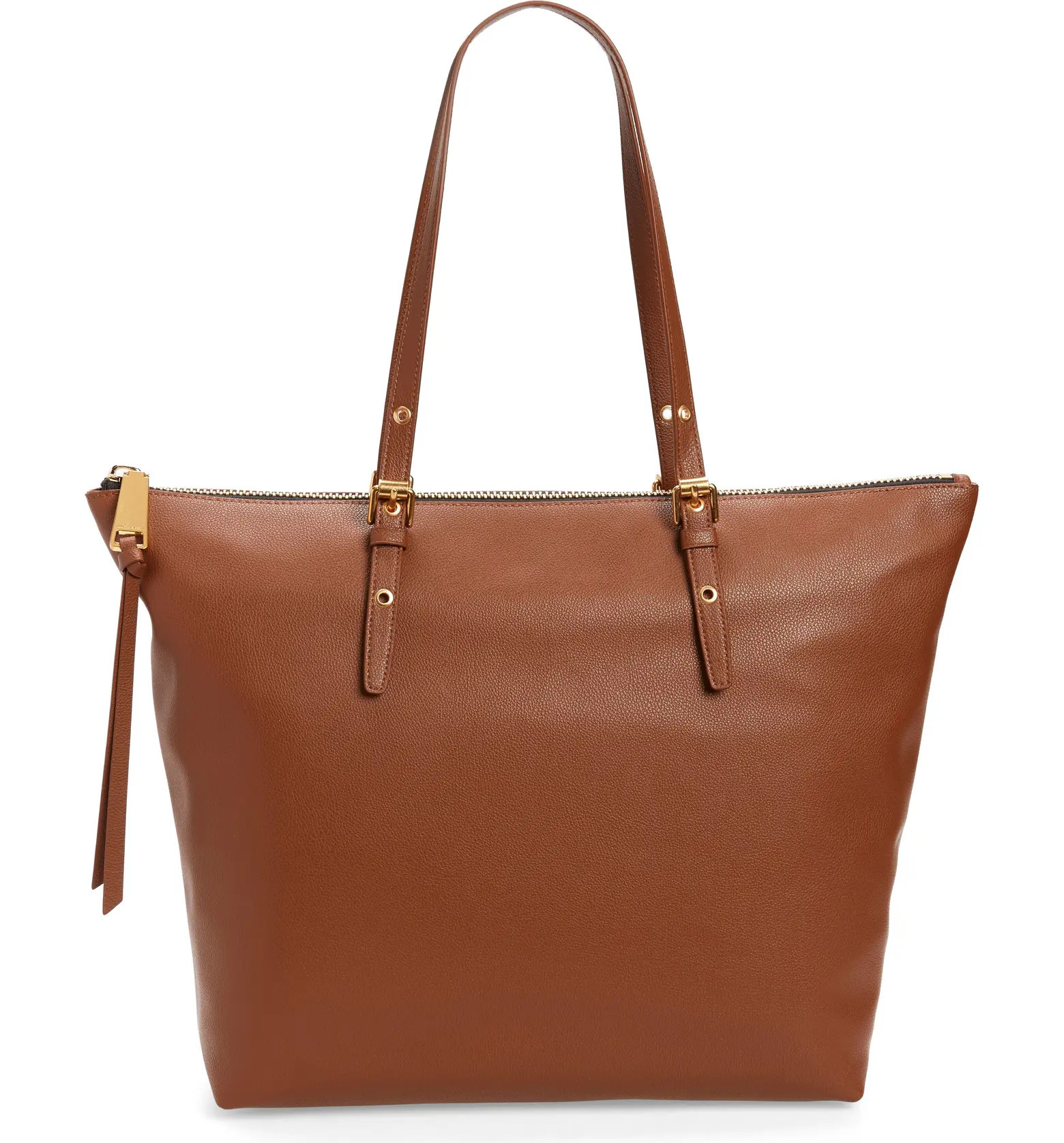 Chunky Leather Zip Tote | Nordstrom